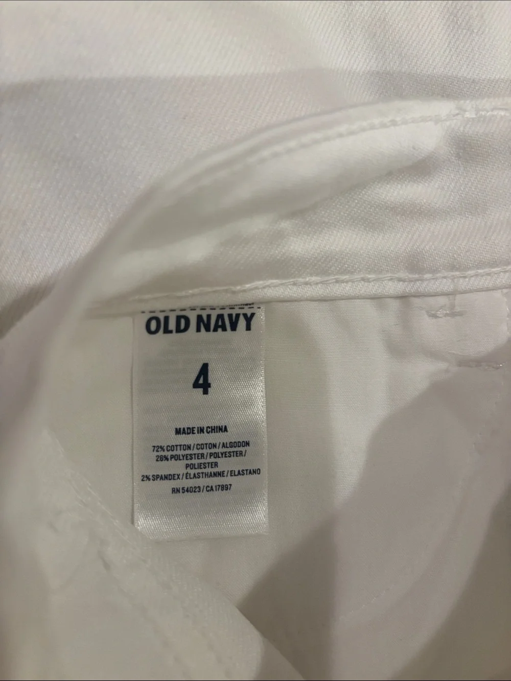 Old Navy White Denim Shorts